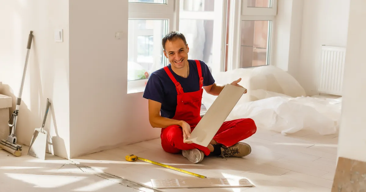 Happy tiler cairns