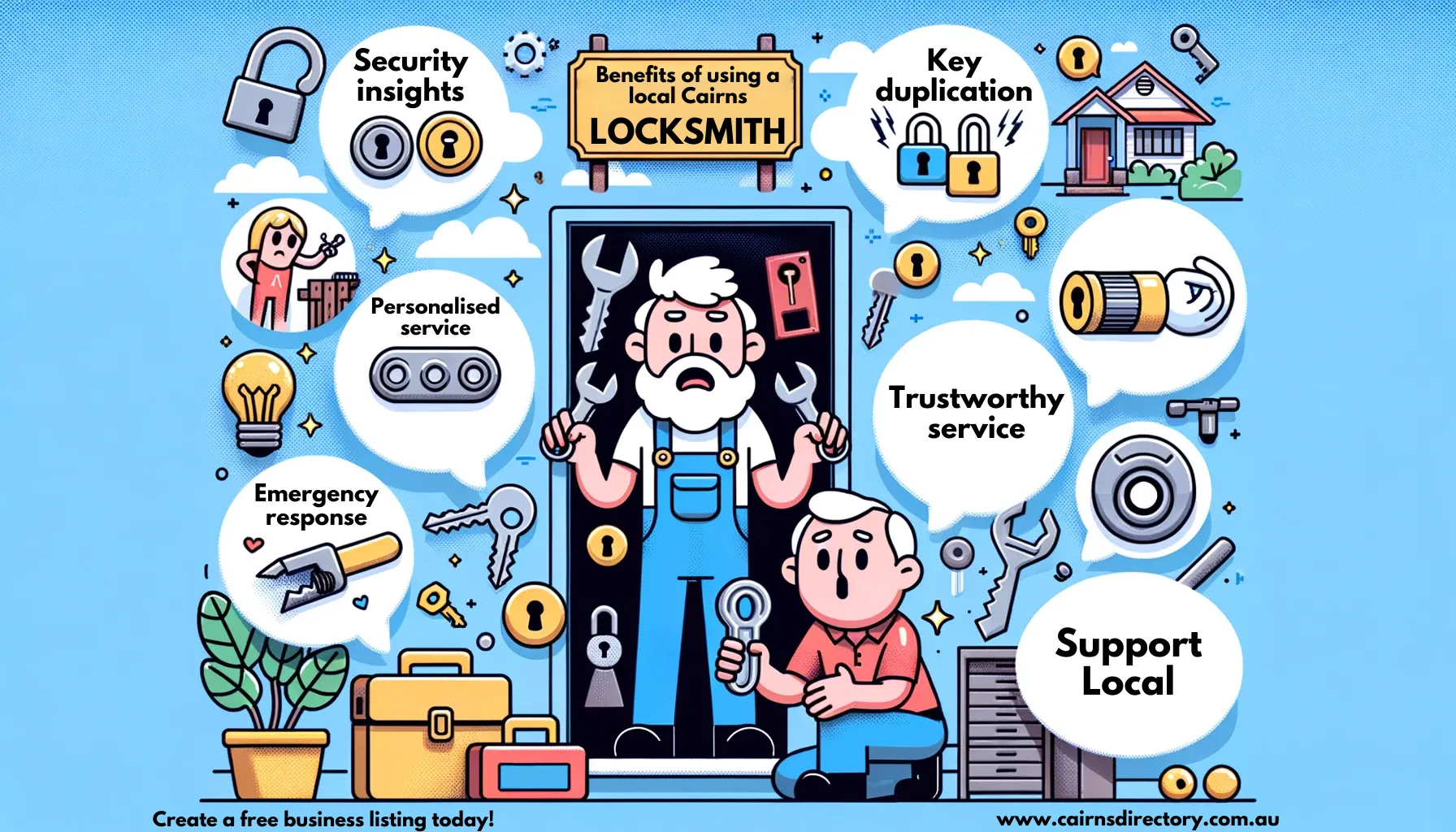 Locksmith Cairns Infographic