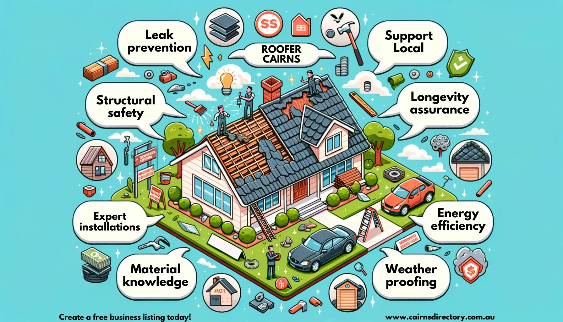 Roofer Cairns Infographic