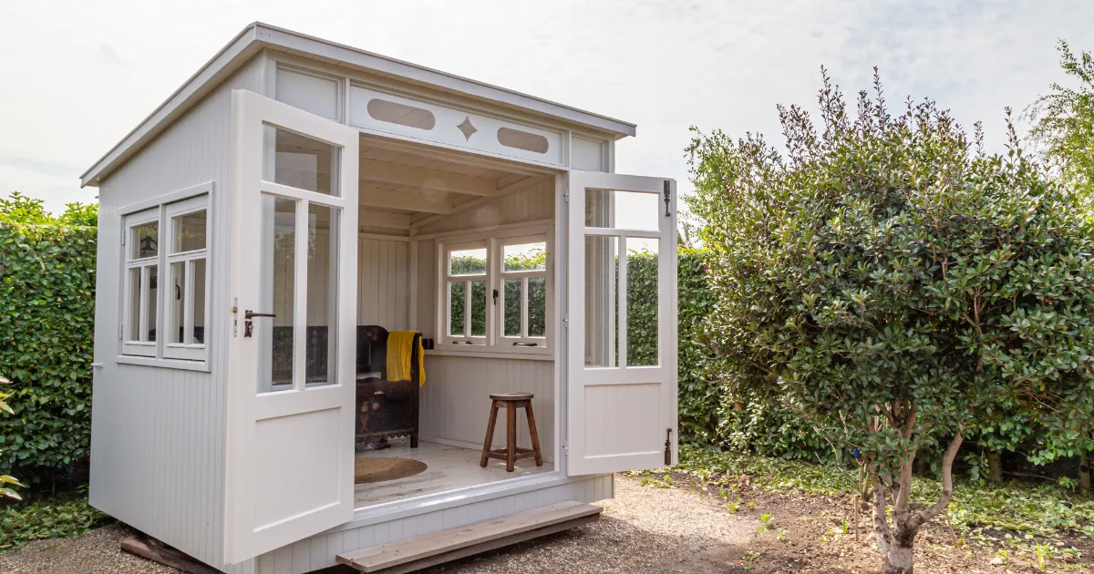 Fancy shed build by Cairns shed builder