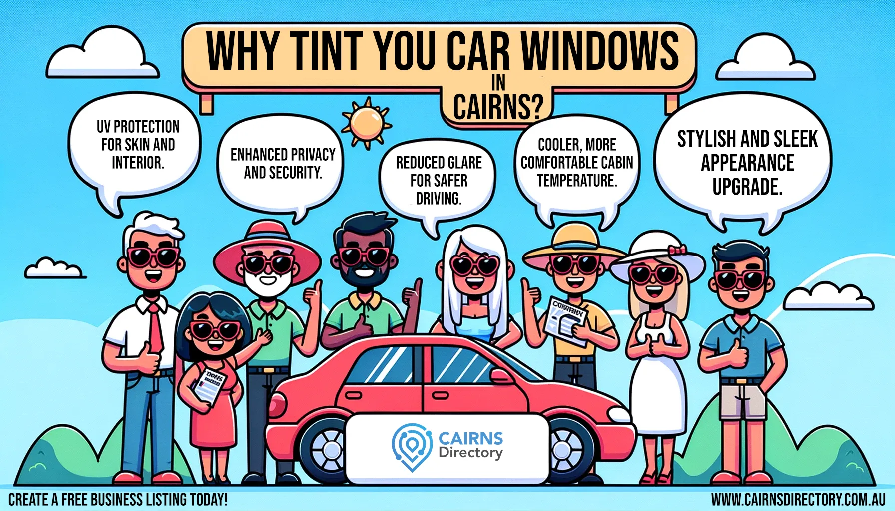 Window tinting Cairns Infographic